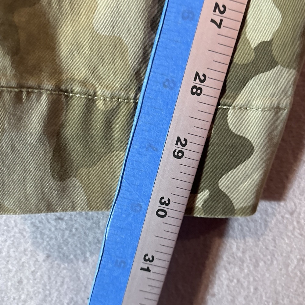 GAP Girlfriend Khaki Pants Womens Sz 12 Camo High Rise Straight Casual Military - Picture 10 of 10